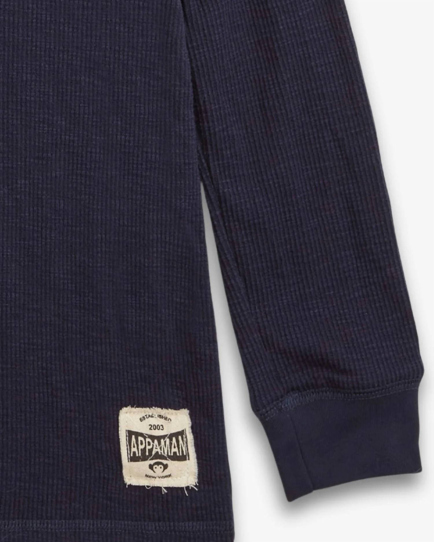 Appaman - Boy's Craftsman Thermal Henley Top