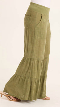 Wearables - Lando Gauze Tiered Bottom Pants