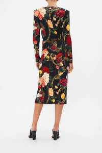 Camilla - V-neck Midi Cross Front Dress