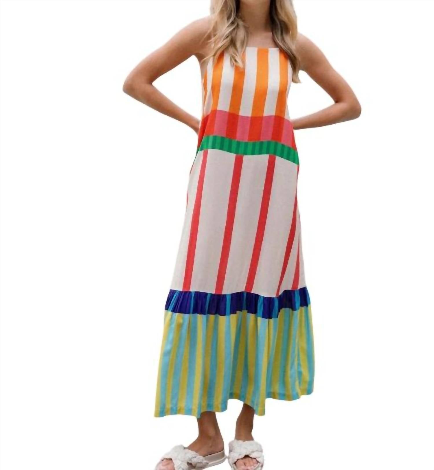 Briton Court - Charlie Striped Maxi Dress