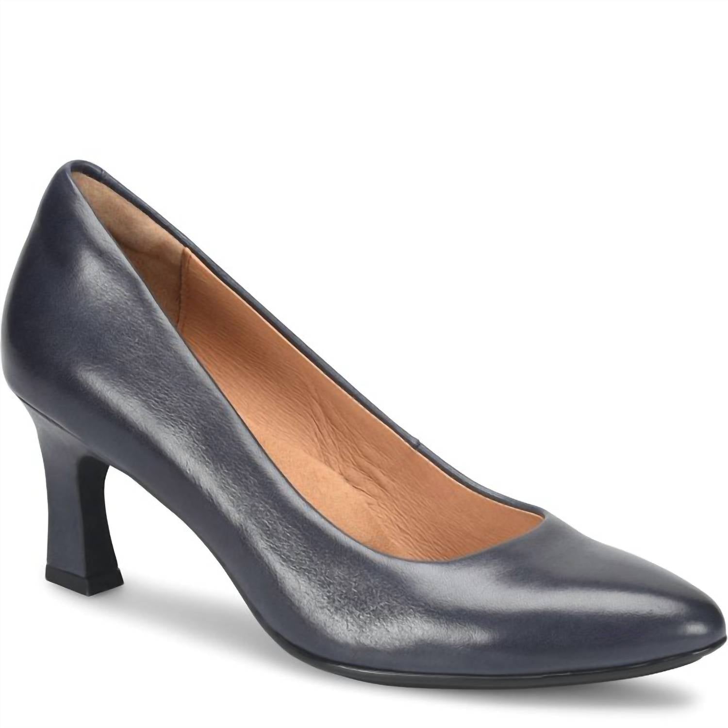 Sofft Women's Samy Kitten Heel in navy - women's sandal
