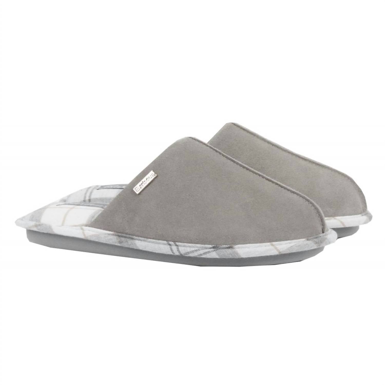 Barbour Women's Simone 23 Slippers in grey - women's shoe - detail view