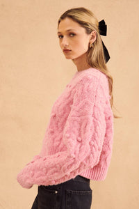 John + Jenn - Wells Floral Texture Sweater