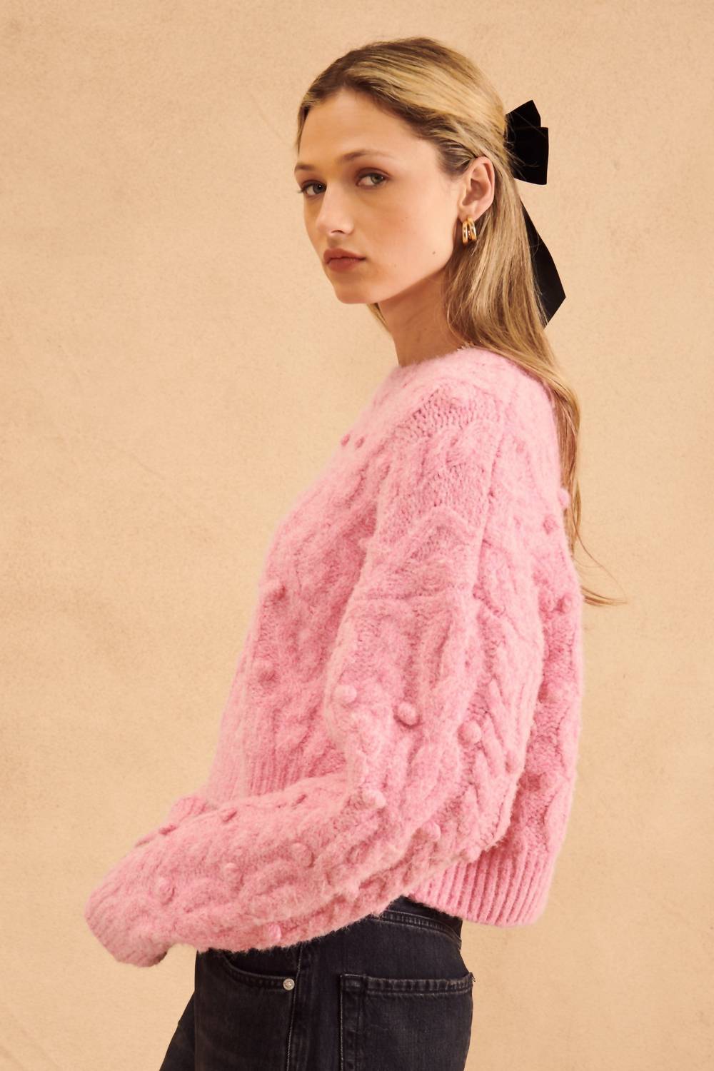 John + Jenn - Wells Floral Texture Sweater