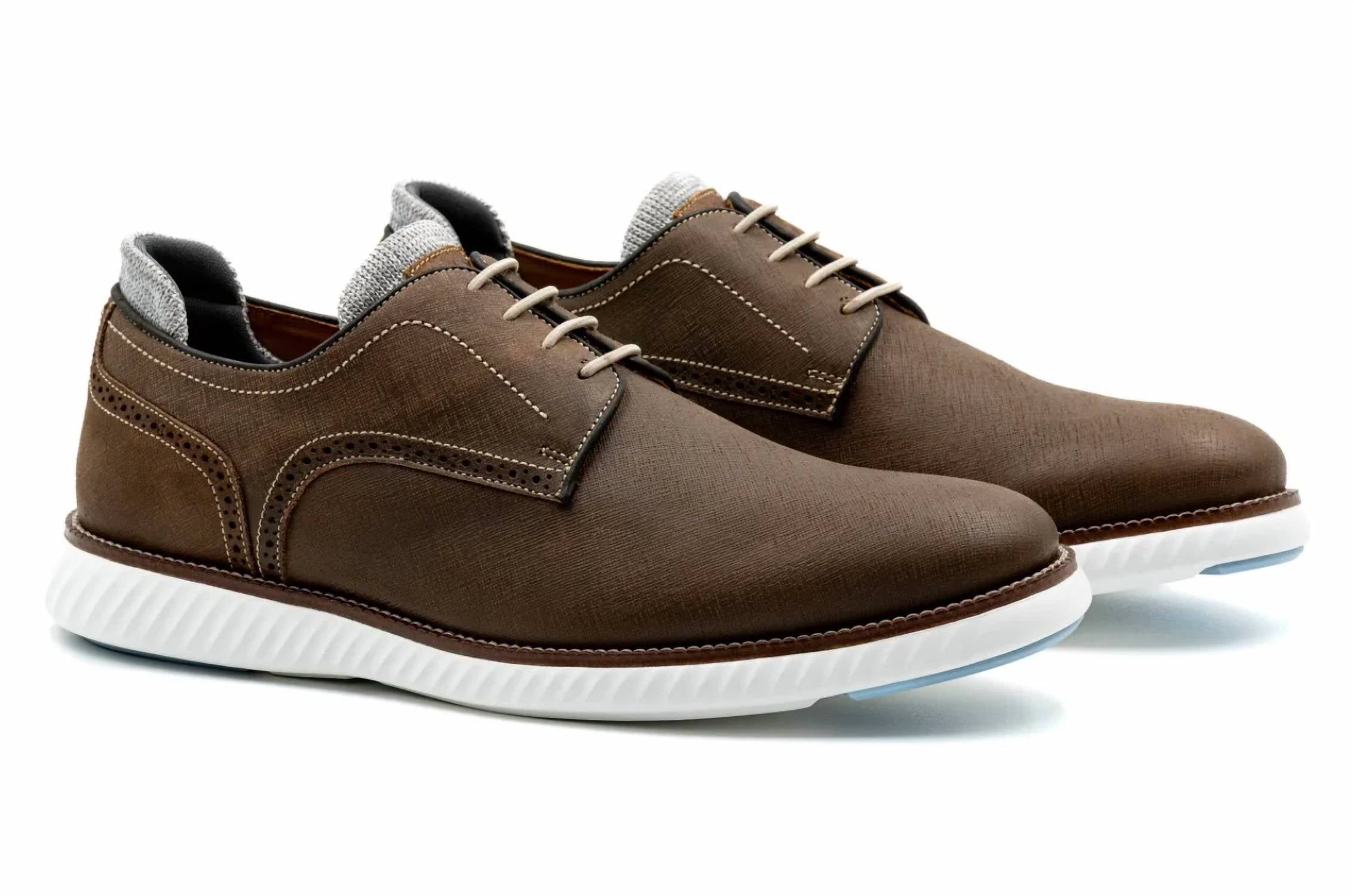 Martin Dingman - Men's Countryaire Nubuck Plain Toe Shoes