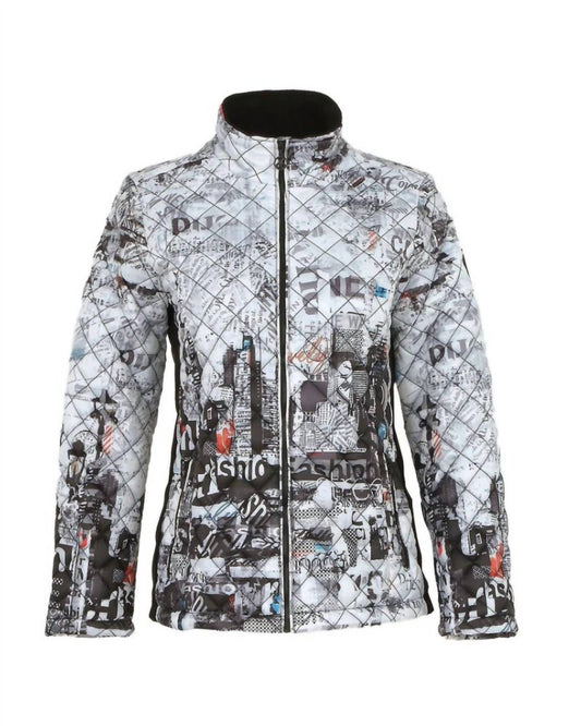 Dolcezza - Women's City Life Print Puffer Jacket