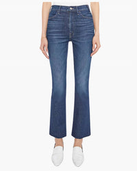 Mother - Hustler Flood Fray Cropped Flare Jeans