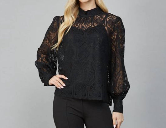 Fate - High Neck Lace Top