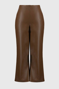 Joseph Ribkoff - Leatherette Wide-leg Pull-on Pants