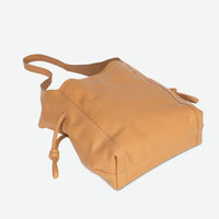 Per Lei New York - Women's Seneca Leather Drawstring Shoulder Bag