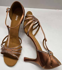 Bloch - Women's Guilia 2.5" Flare Heel Latin Sandal With Rhinestones