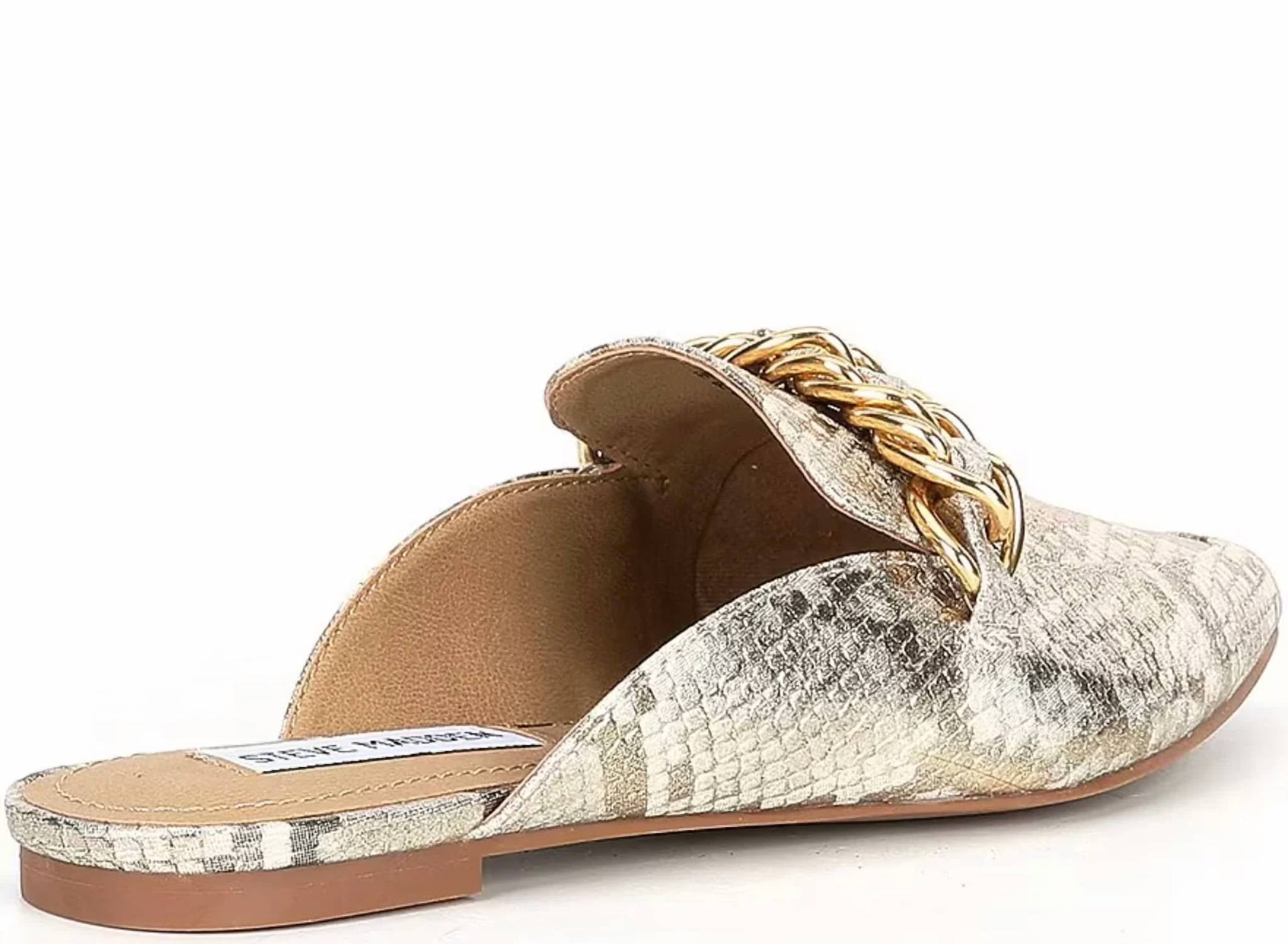 Steve Madden - Women's Python Embossed Faine Mules Shoe