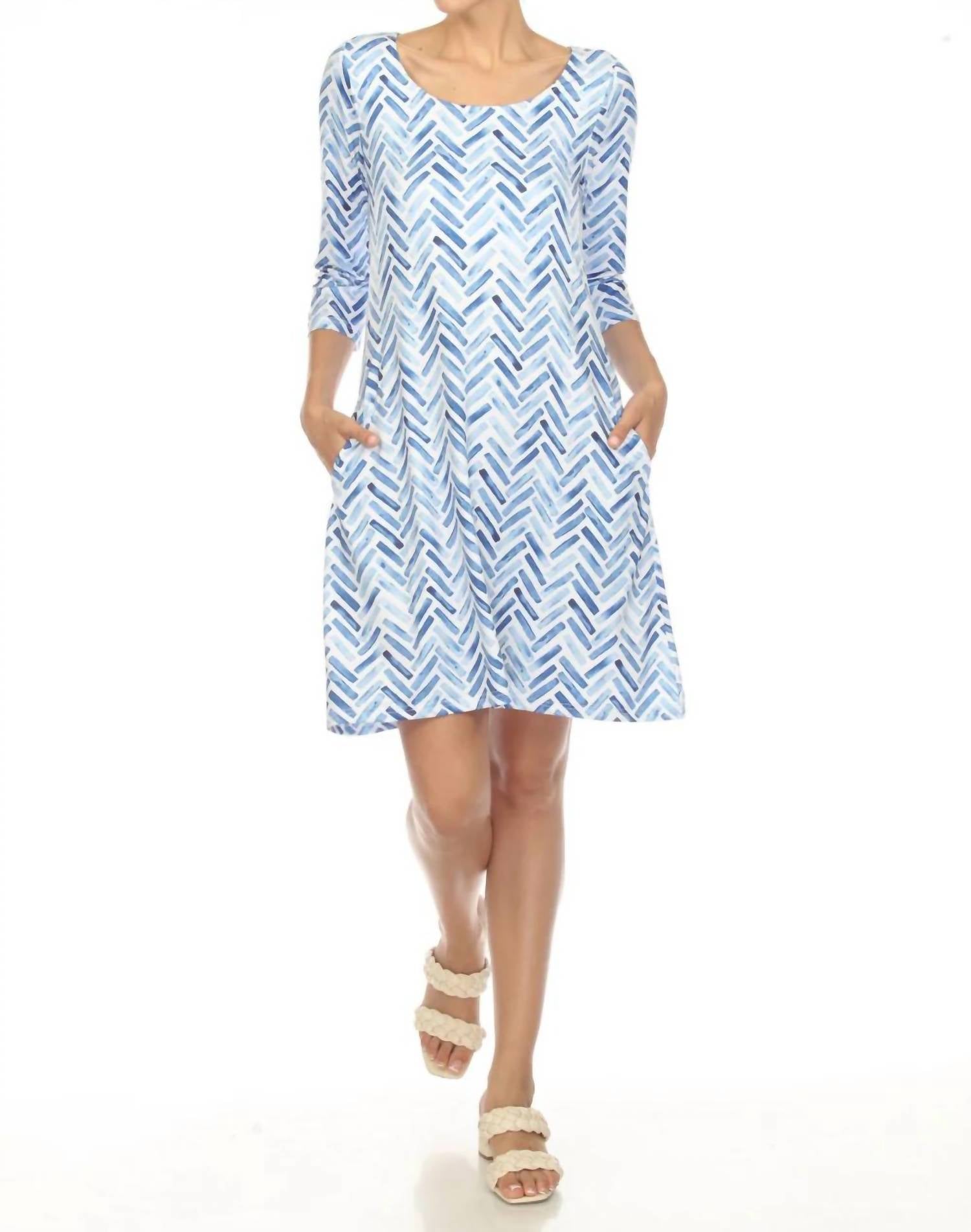 Tango Mango - Three-quarter Print Dress