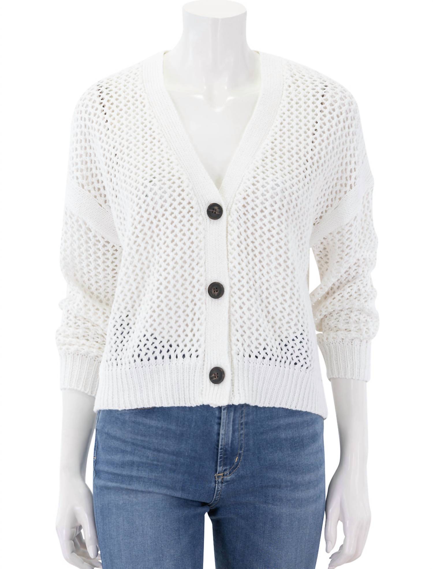 Self Contrast - Maggie Fishnet Cardigan