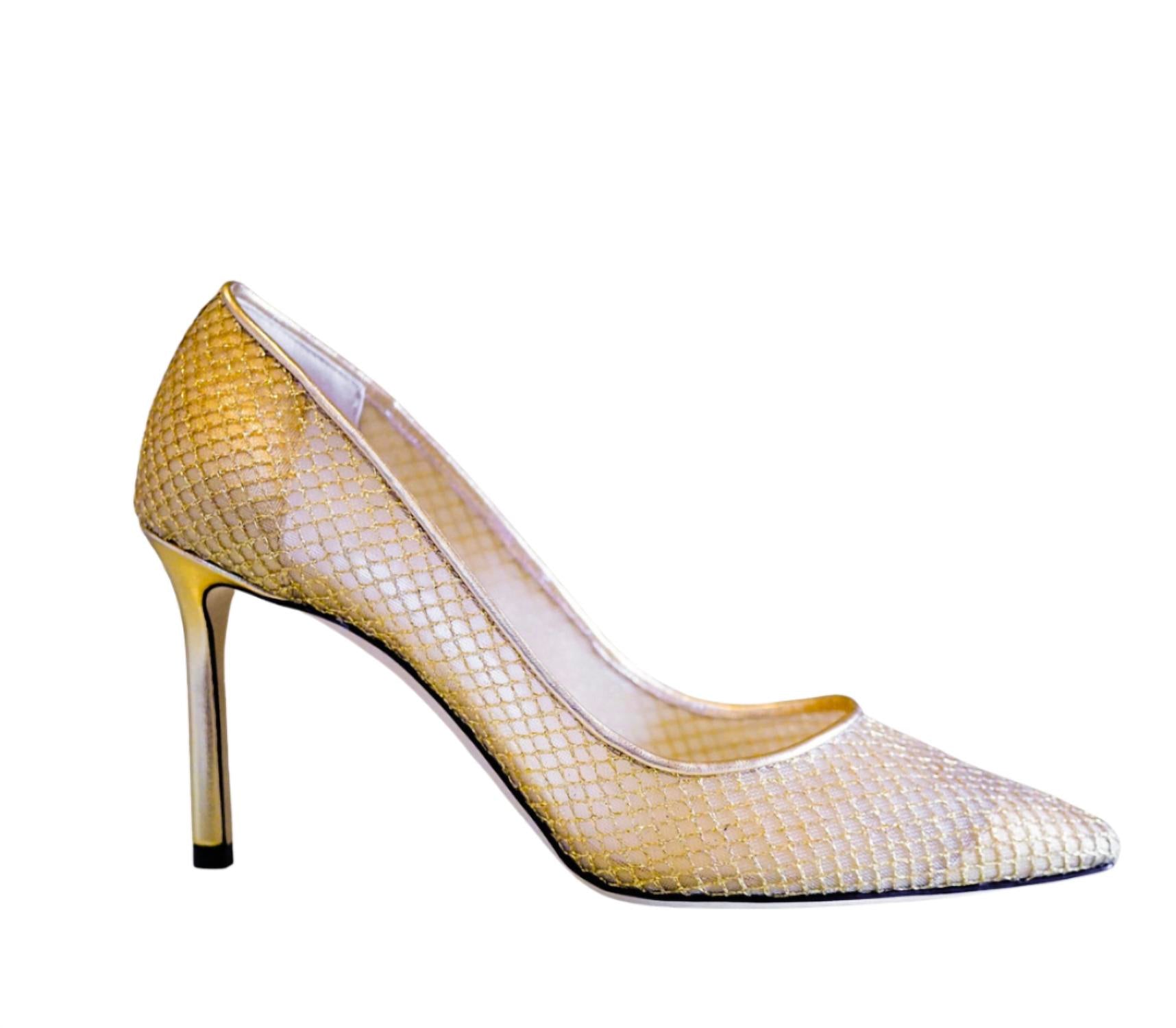 Jimmy Choo - Women's Romy 85 Patent Mesh Pumps