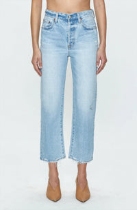 PISTOLA Cassie Super High Rise Straight Cropped Jeans in radiant vintage - women's jeans