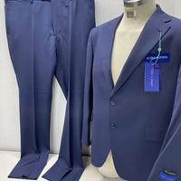 Giles & Jasper Men’s Modern Wool Stretch 2-piece Suit in navy blue - men's jacket - view 5