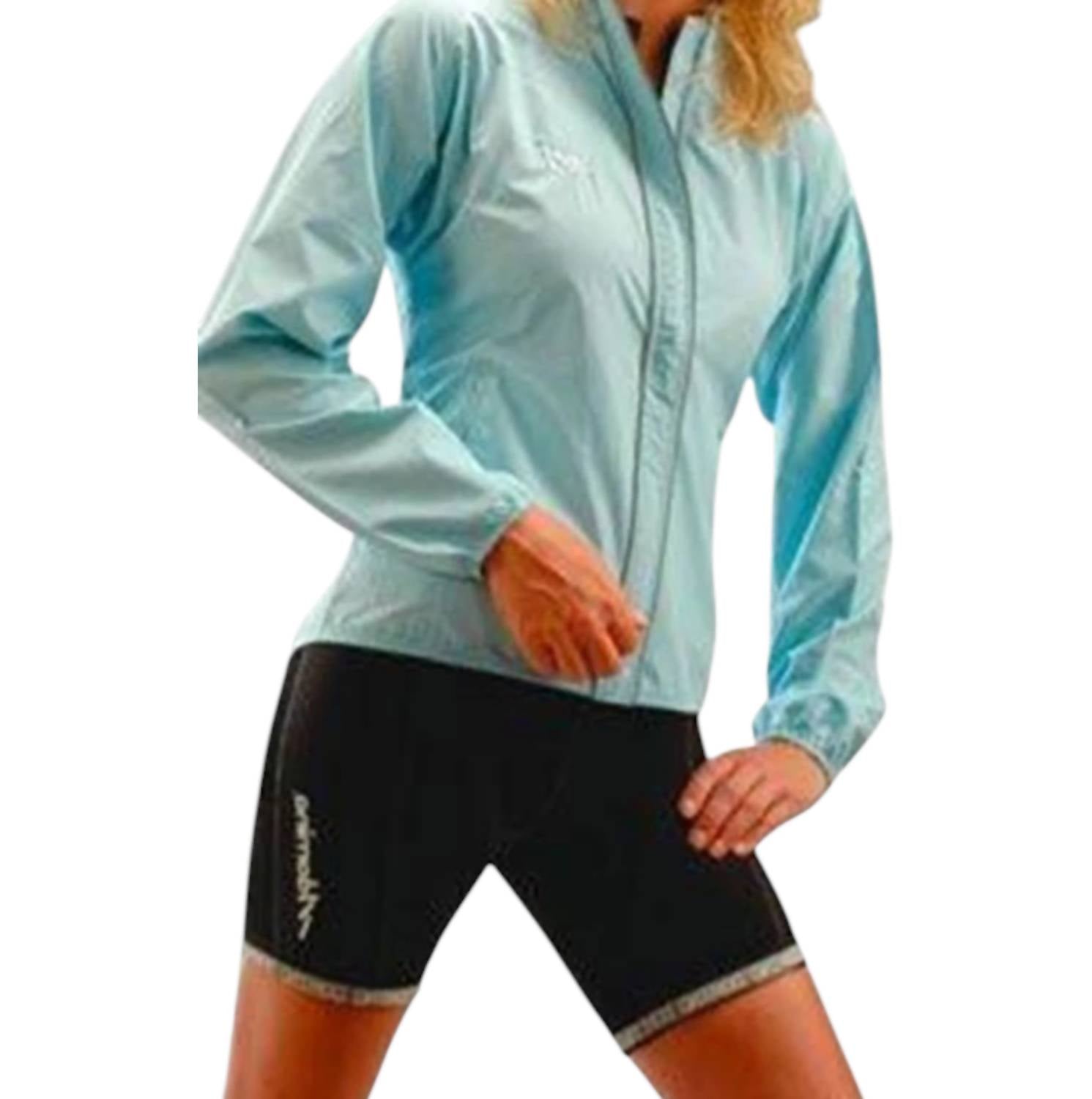 Domino Women's Euro Series Windshear Jacket in sky blue - women's jacket - detail view