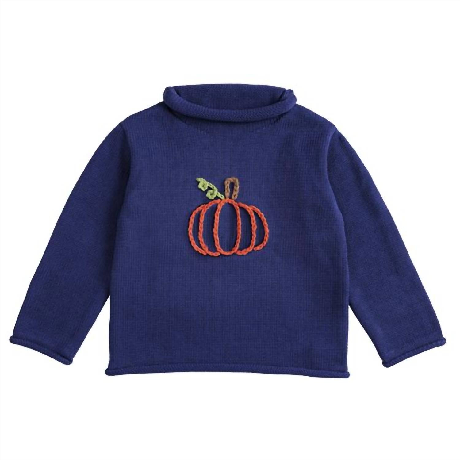 Mudpie - Girl's Pumpkin Rollneck Sweater