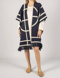 Before You Collection - Fringed Geometric Pattern Shawl