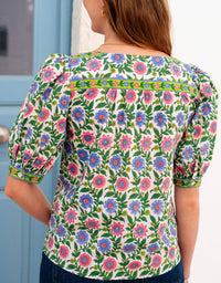 Pink City Prints - Lexi Short Sleeve Top