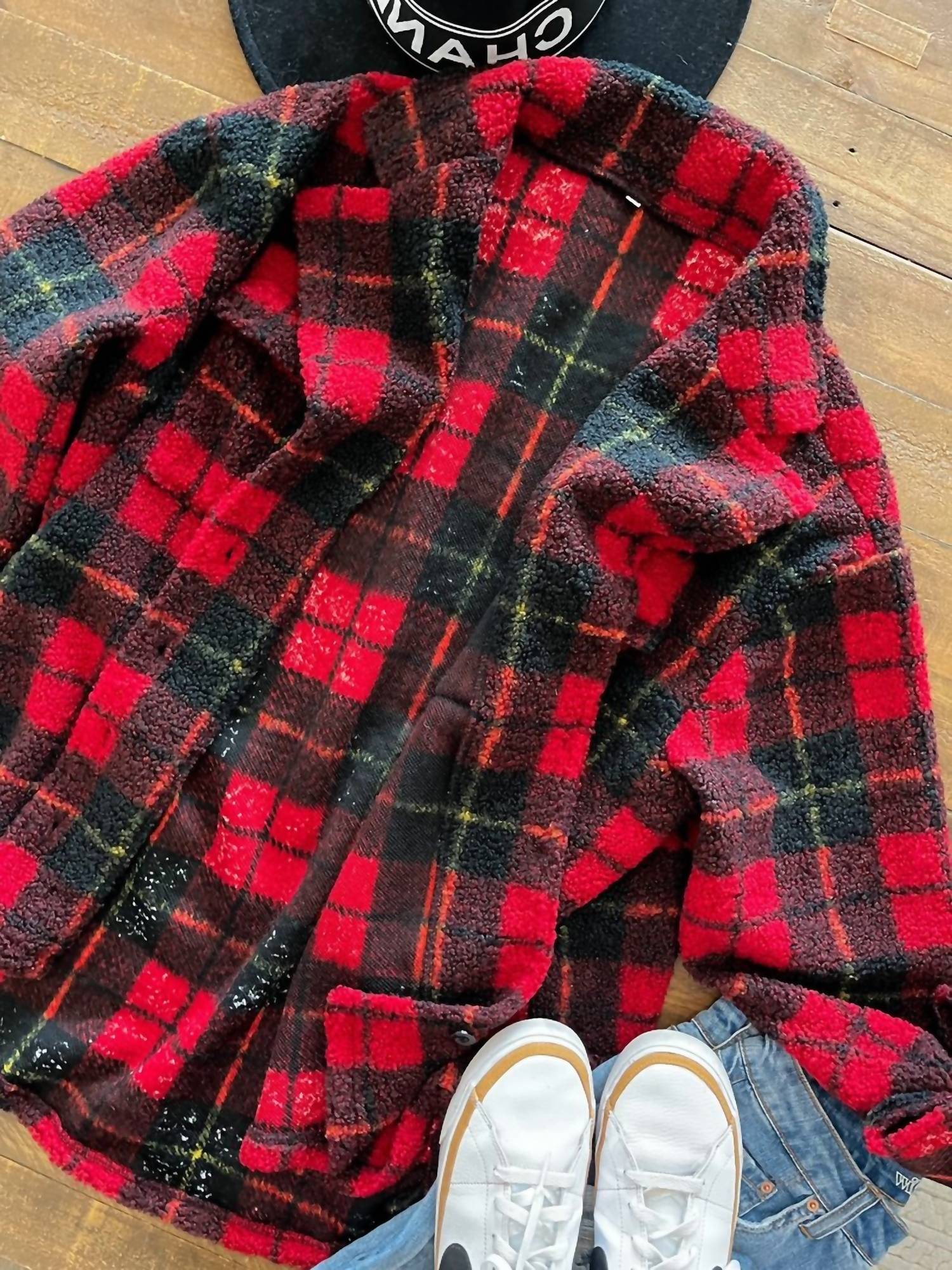 Blakeley - Plaid Sherpa Jacket