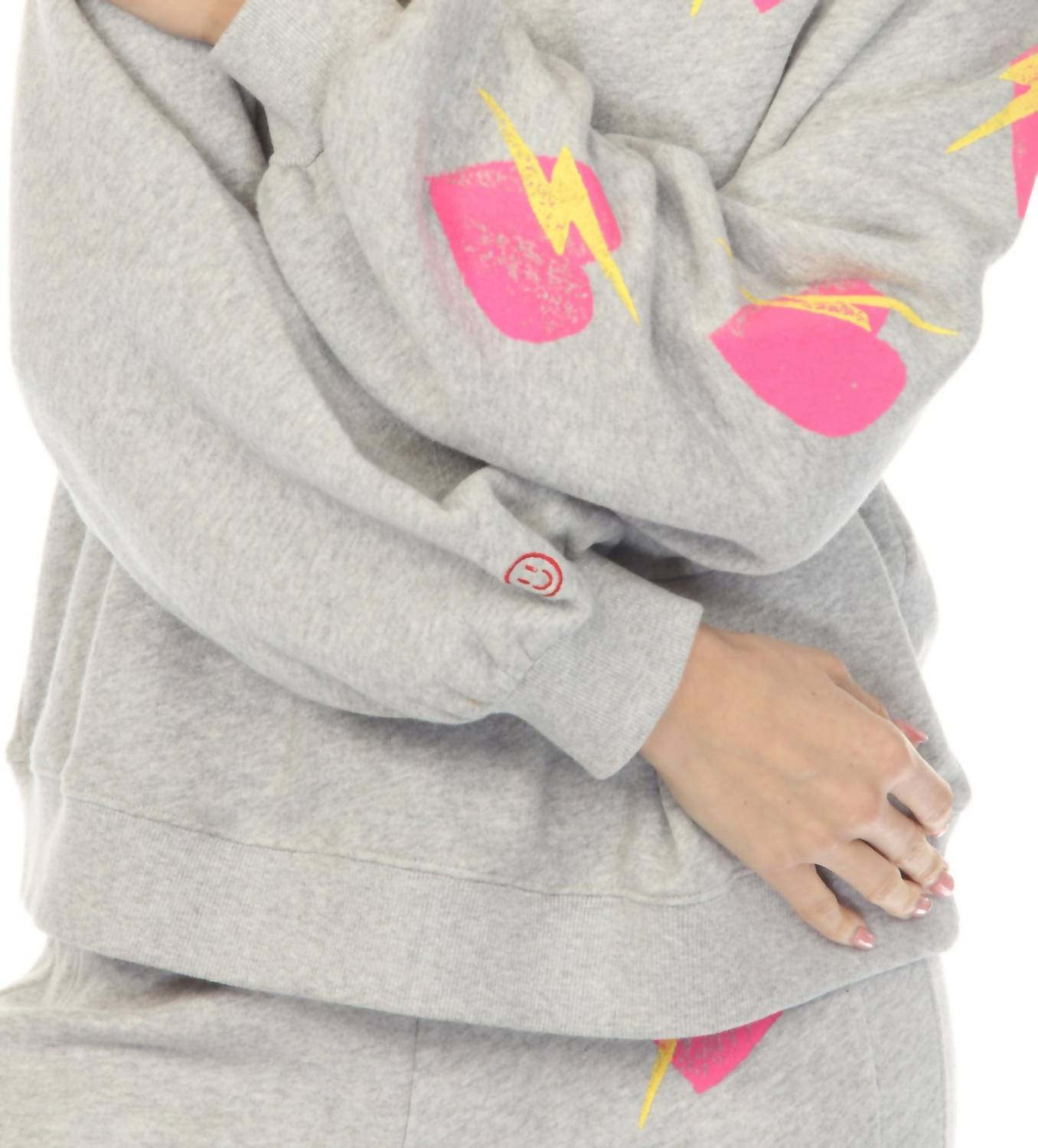 Just Madison - Heart And Bolt Sweatshirt