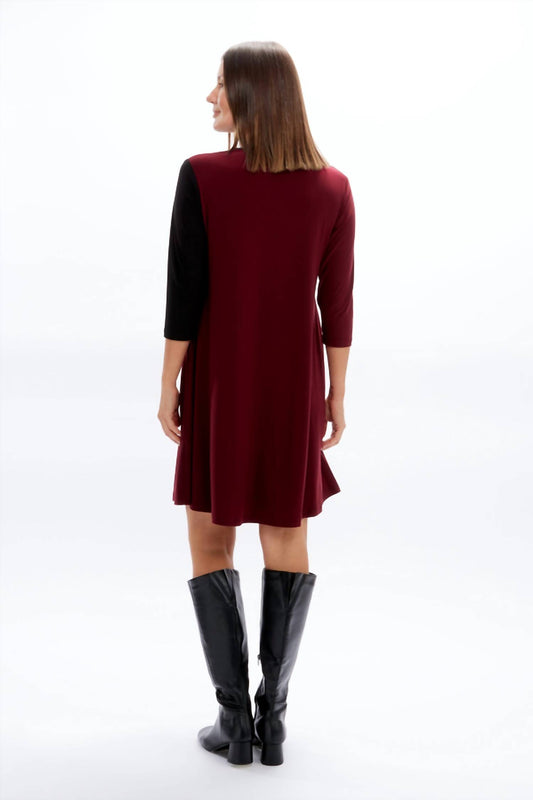 Sympli - Color Block Patch Pocket Dress