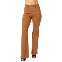 Judy Blue - Tummy Control Garment Dyed Flare Jeans