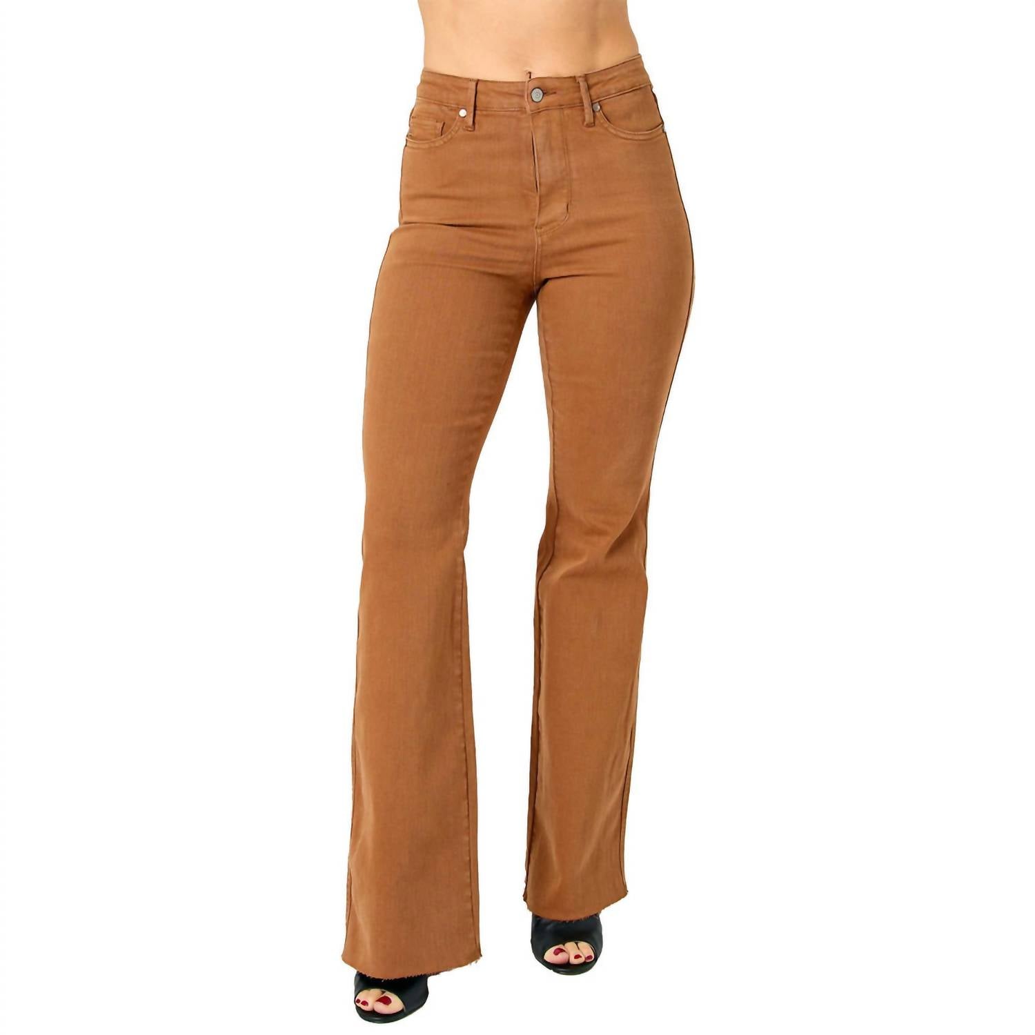 Judy Blue - Tummy Control Garment Dyed Flare Jeans
