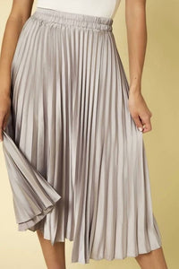 Gilli - Sunburst Pleated Satin Skirt