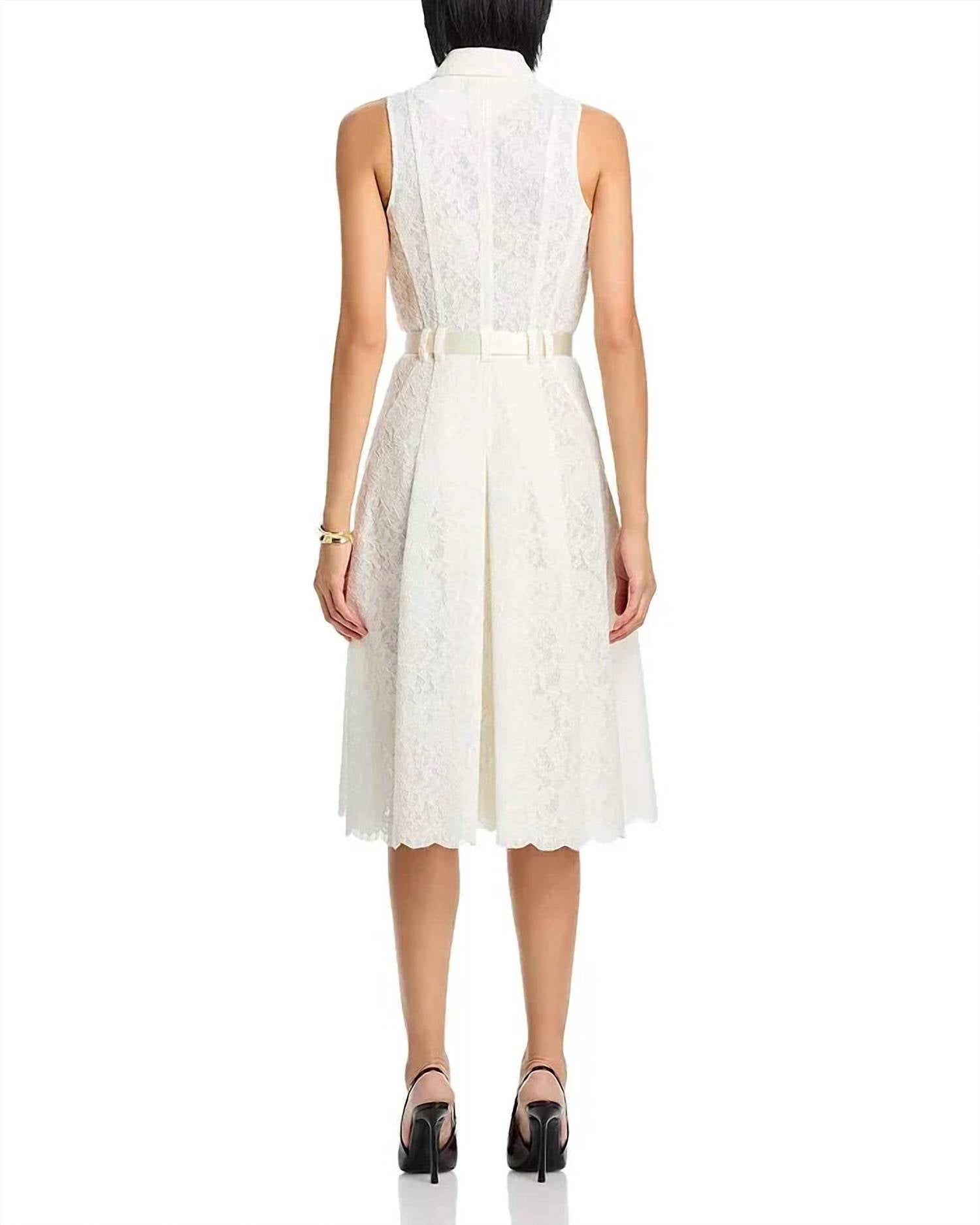 L'Agence - Kylo Poplin Shirt Midi Dress