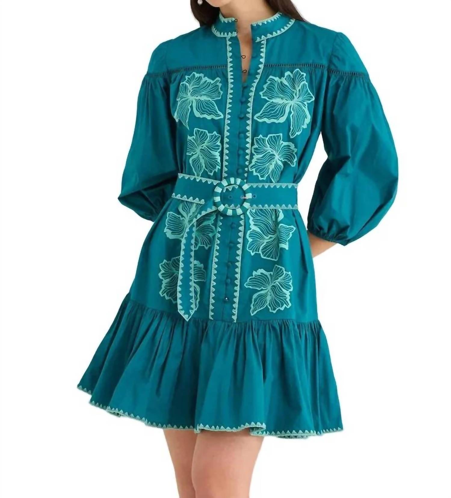 Alivia - Lori-anne Belted Mini Dress