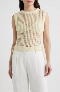 Deluc - Lipari Cinched Open Stitch Sweater Vest