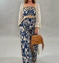 Scandal Italy - Patterned Wide Leg Jumpsuit