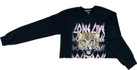 Prince Peter - Women's Long Live Rock Cropped Pullover Sweatshirt