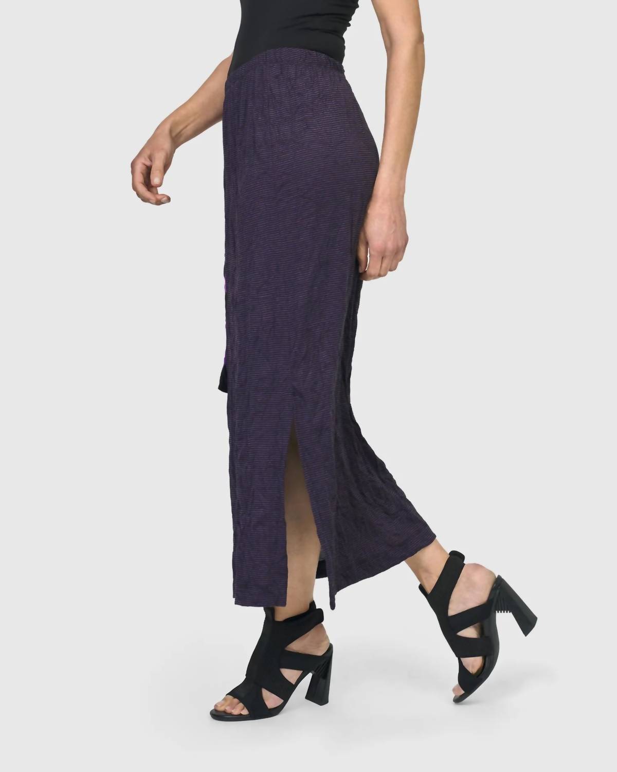 ALEMBIKA Asteroid Pencil Skirt in violet - women's skirt - alternate view