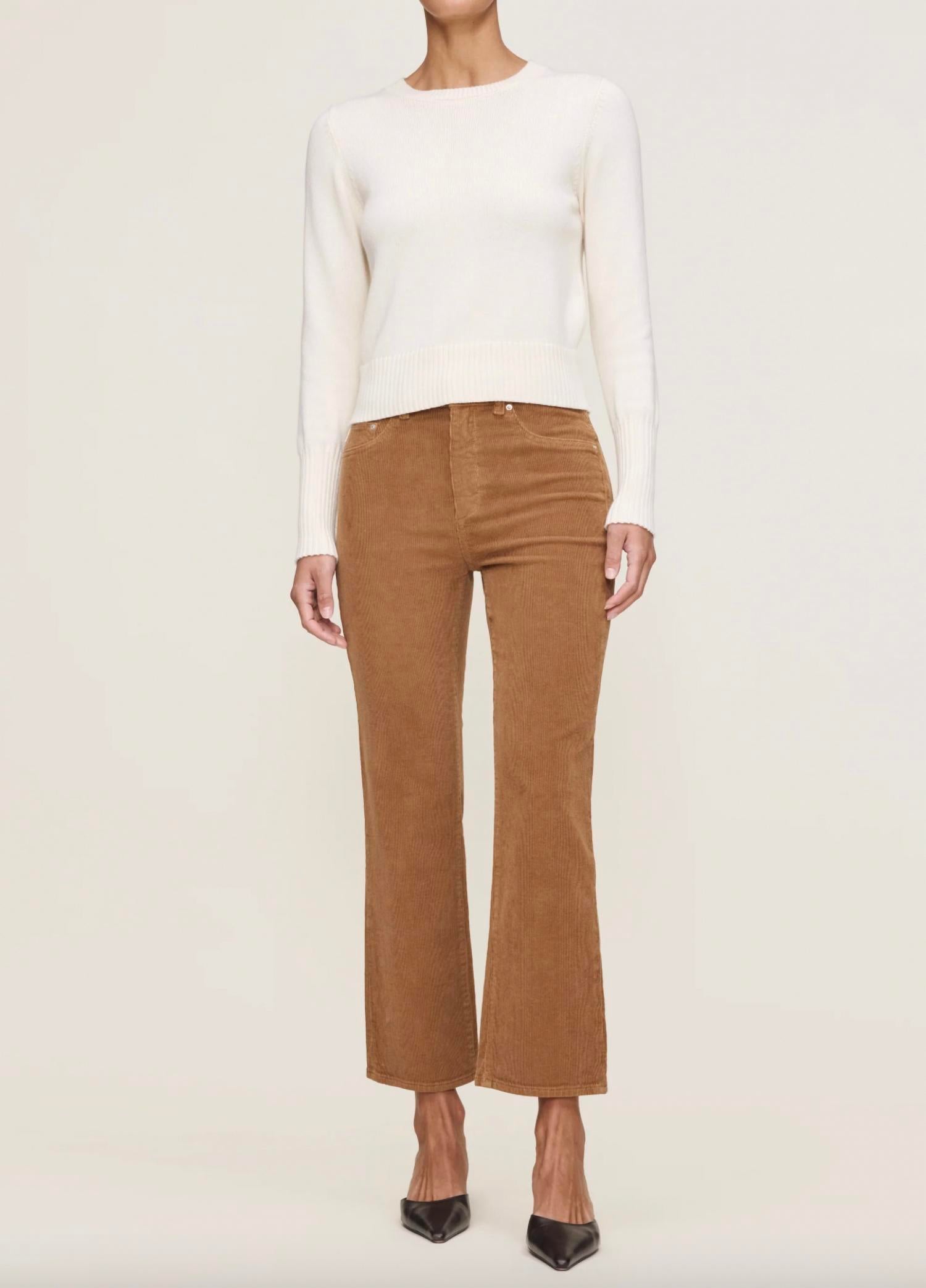 DL1961 - Women's Bridget Crop Jeans in teakwood corduroy - women's jeans