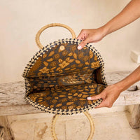 The Winding Road - Women's Palm Leaf Handbag
