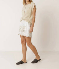 Indi & Cold - Scalloped Embroidery Shorts
