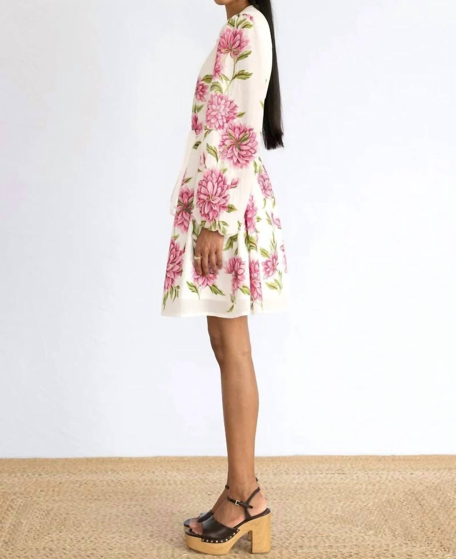 BANJANAN Allegra Dress in killara border syrath - women's dress - alternate view