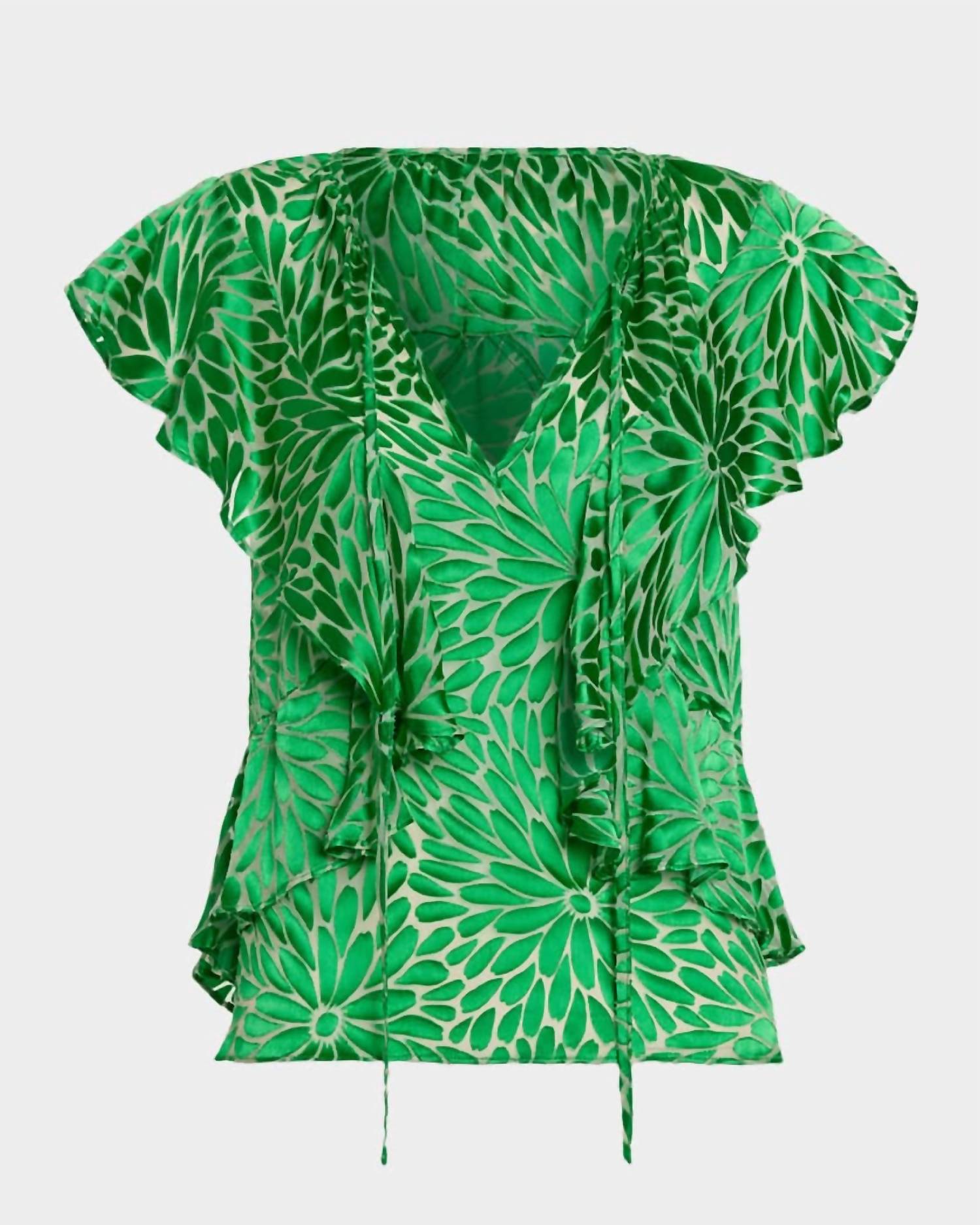 Ramy Brook Julianne Blouse in bright pal - women's blouse - alternate view