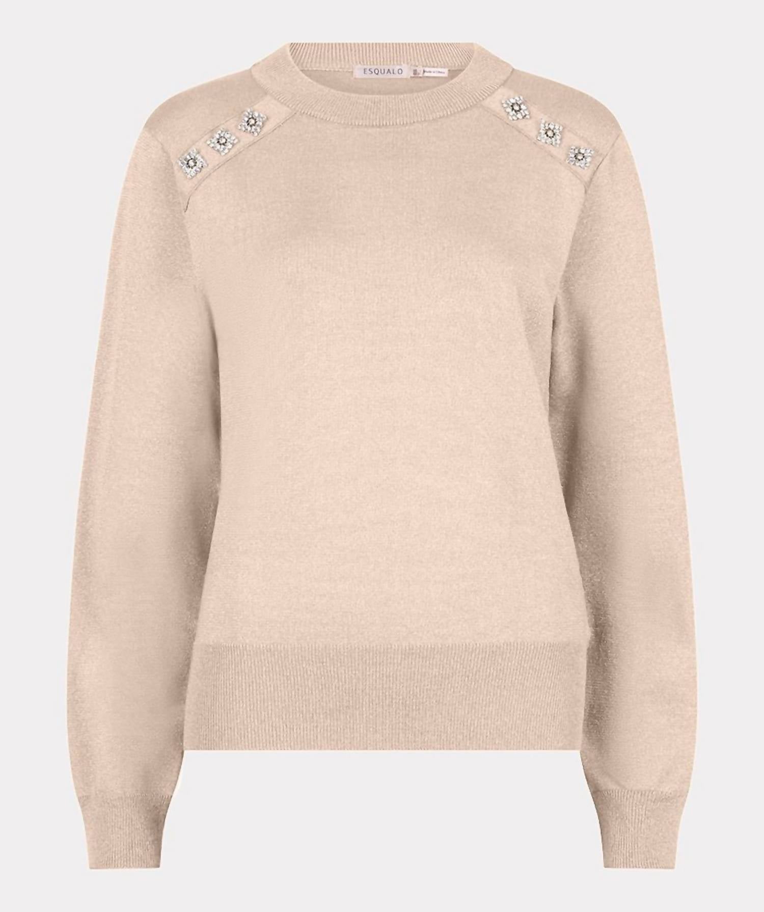 Esqualo - Women's Lurex round neck sweater