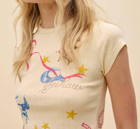 Daydreamer - Western Flash Pointelle Tee