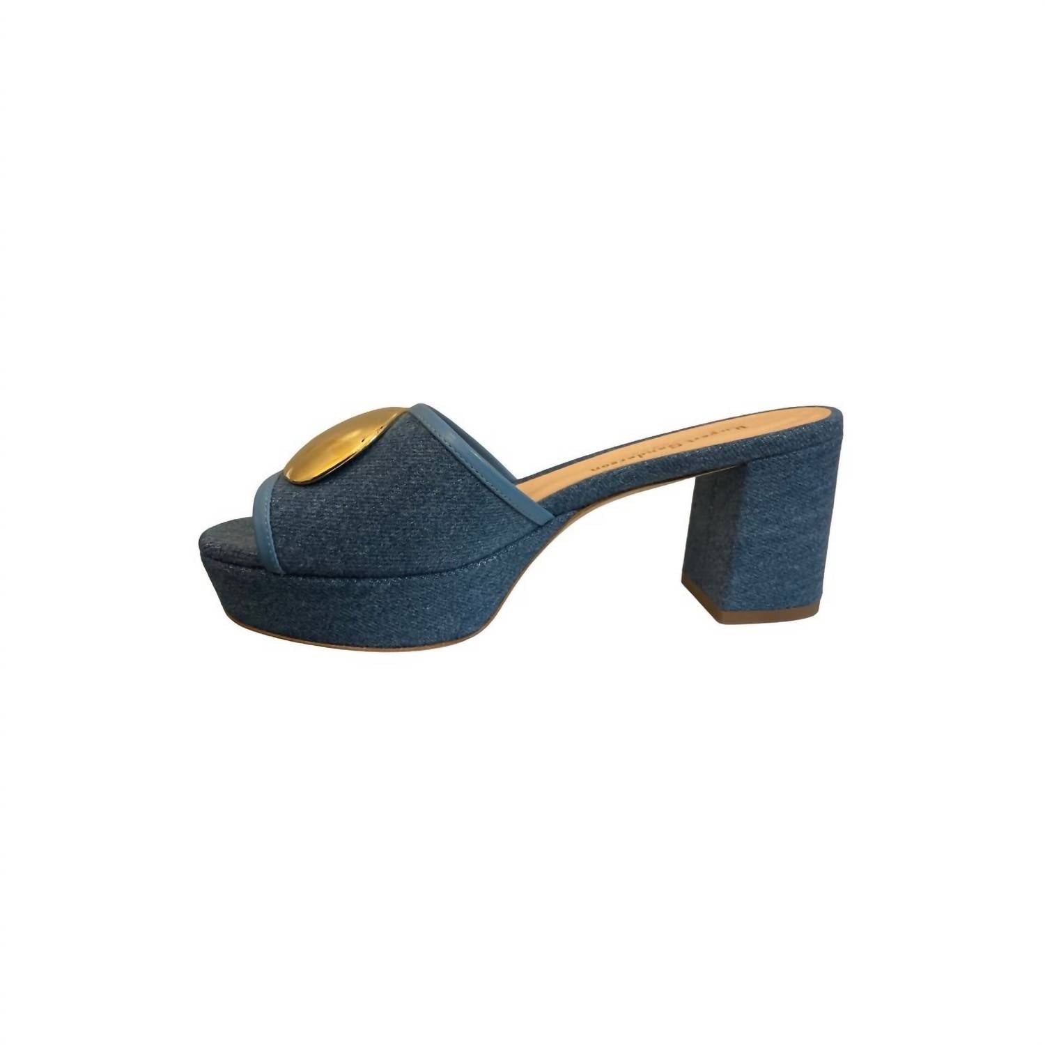 Rupert Sanderson - Merapi Denim Gold Chrome