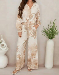 Belle D'Amour - The Linen Luxe Tie Blouse