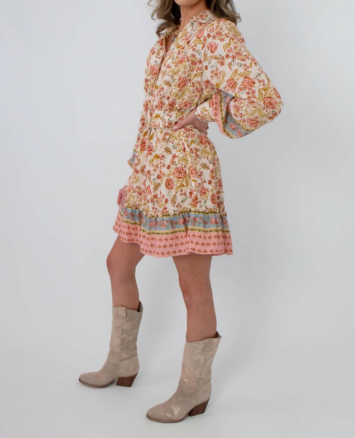 Fate - Clyvedon Floral Patterned Mini Dress