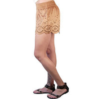 Women Lackawanna Blues Faux Suede Shorts