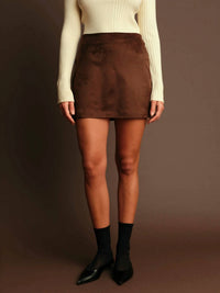 Deluc - Dereck Suede Mini Skirt