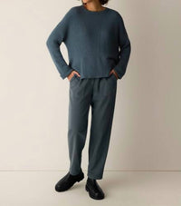 Eileen Fisher - Peruvian Cotton Cloud Crew Neck Top
